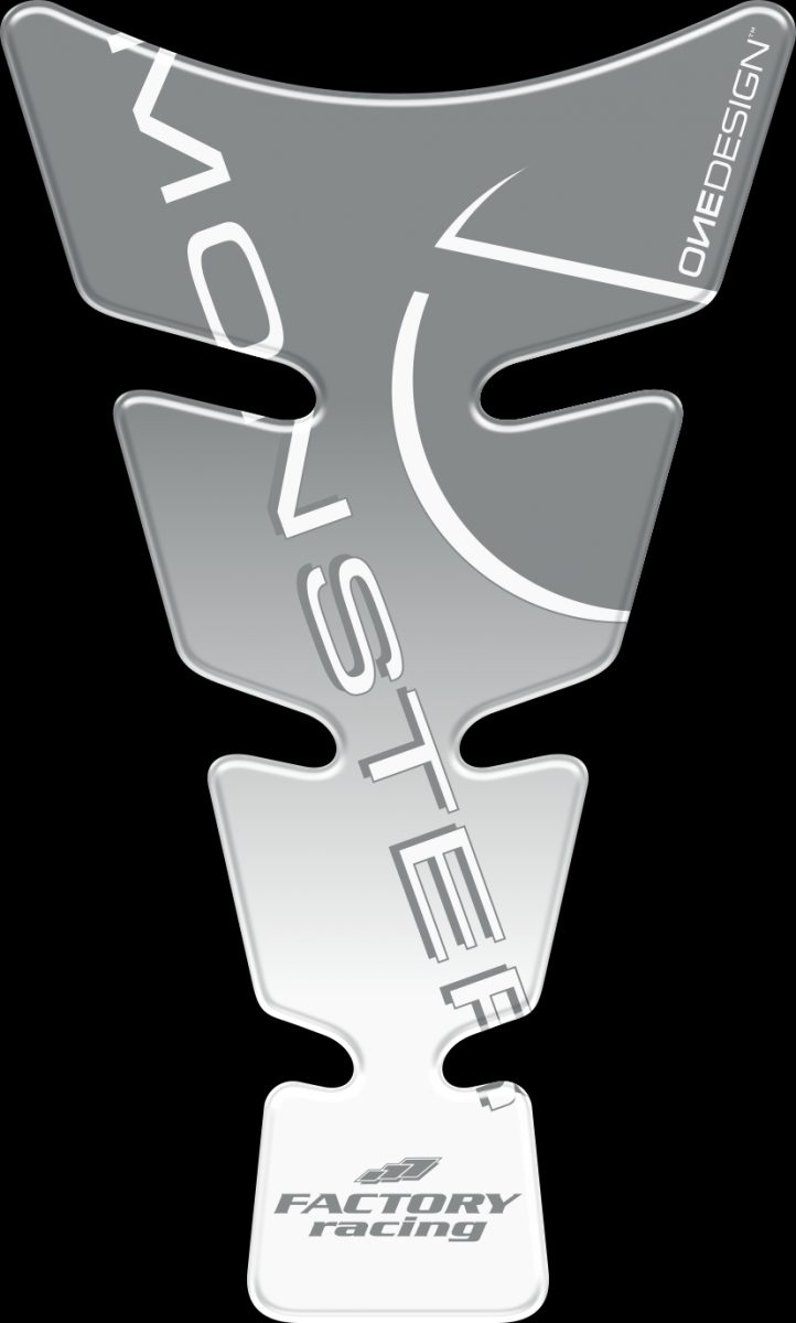 TANK SPIRIT SHAPE LOGO MONSTER SILVER ON CLR foto 2