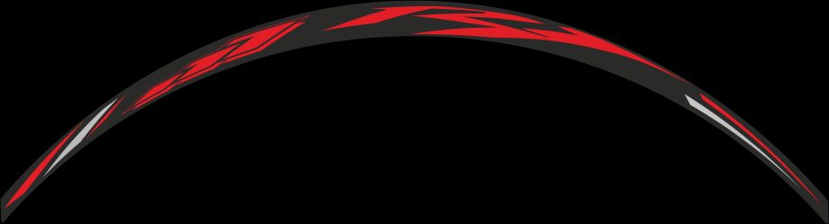 KIT OF 8 FLAT LABELS WHEEL DECO R1 RED