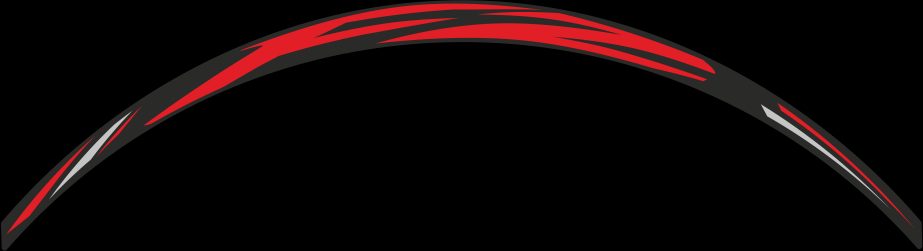 KIT OF 8 FLAT LABELS WHEEL DECO FZ RED