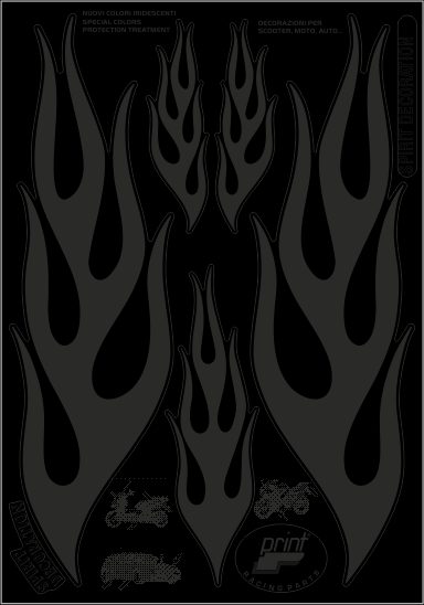 LABELS KIT WITH BLACK GRAPHIC