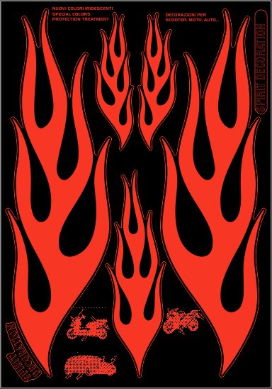 LABELS KIT WITH RED GRAPHIC