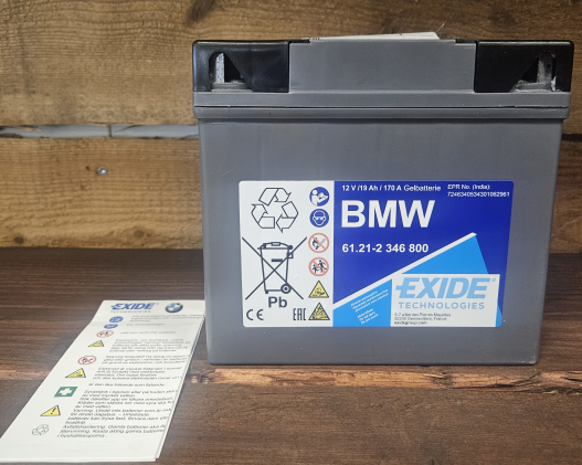 BMW Accu Exide 12V 19AH gel accu