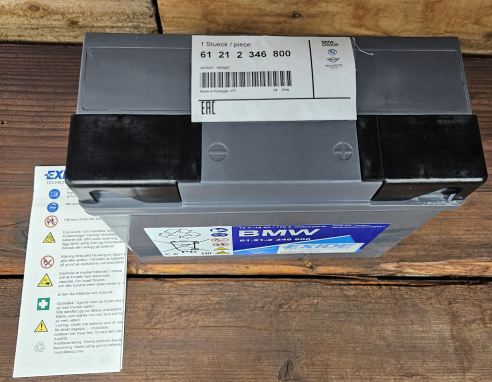 BMW Accu Exide 12V 19AH gel accu foto 2