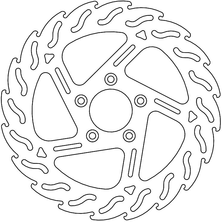110744, FLAME FIXED DISC 292, LEFT