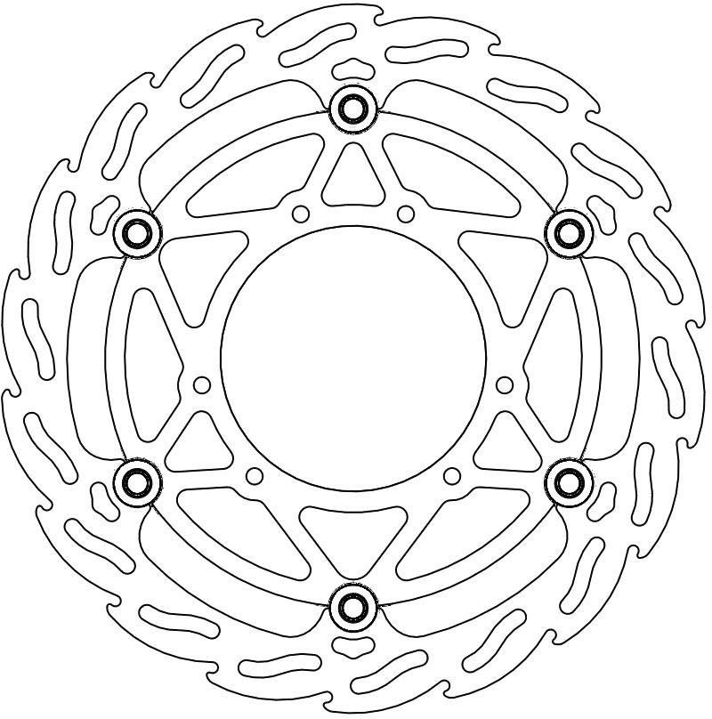 112082, FLAME FLOATING ALU DISC 270