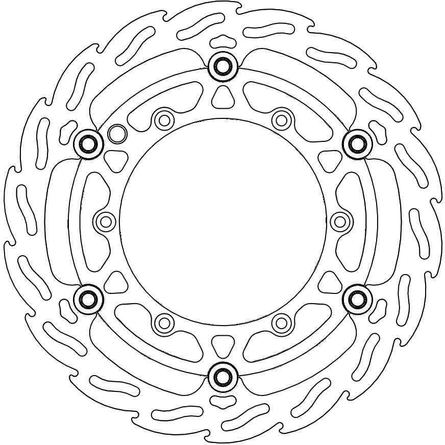 112083, FLAME FLOATING ALU DISC 270