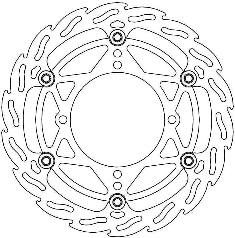 112084, FLAME FLOATING ALU DISC 270