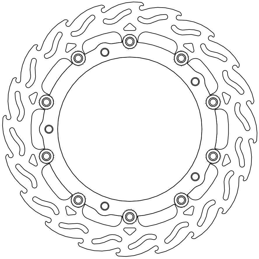 112117, FLAME FLOATING ALU DISC 320