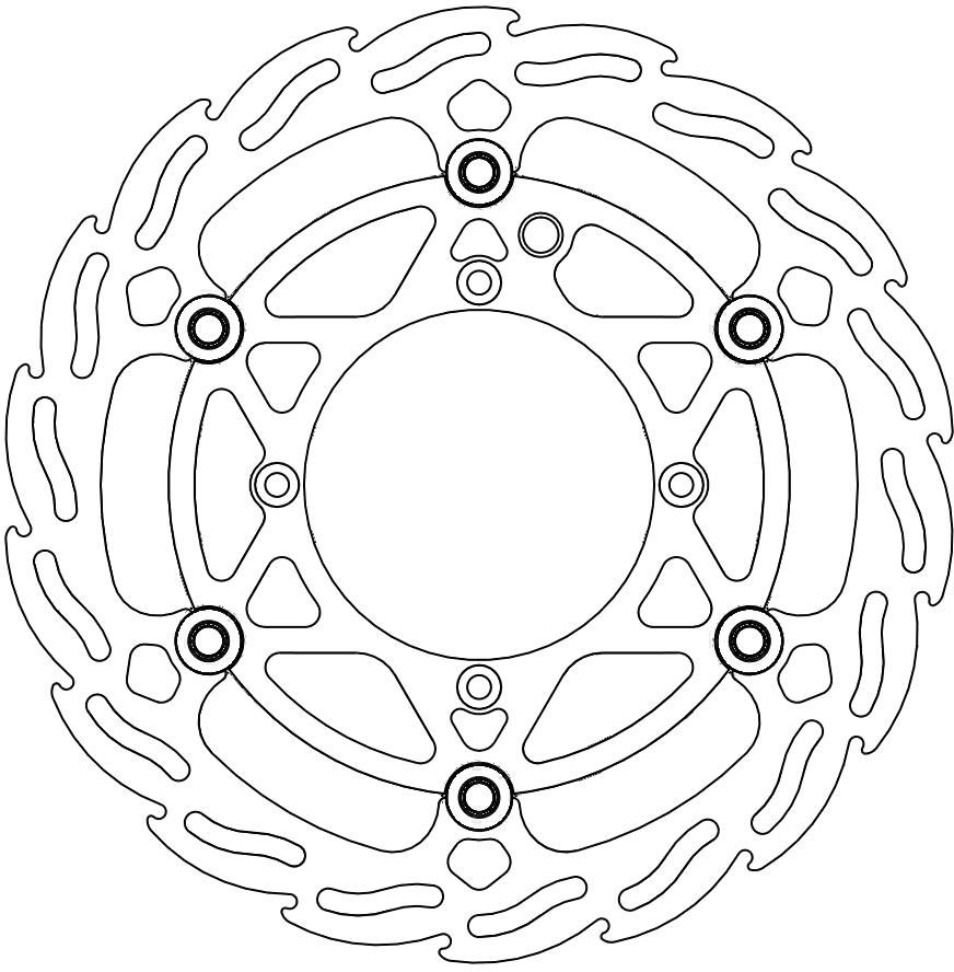 112160, FLAME FLOATING ALU DISC 260