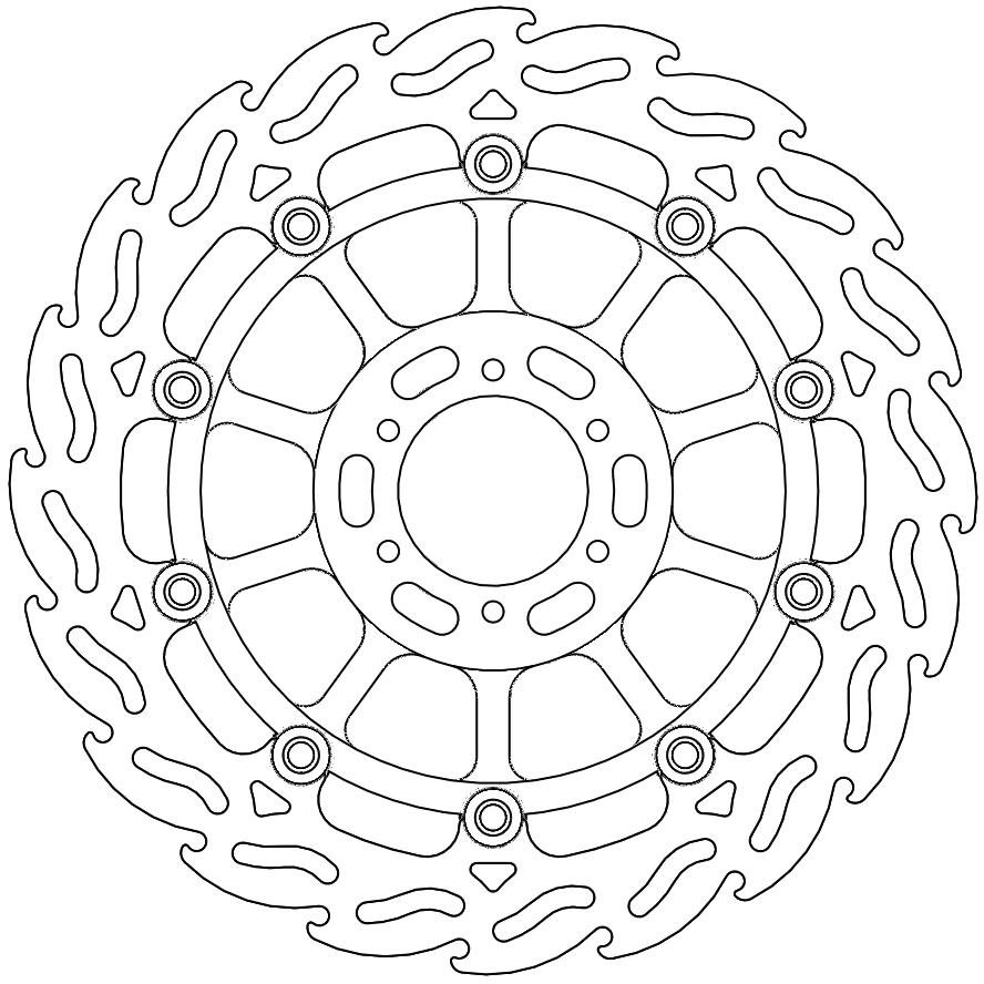 113016, FLAME FLOAT ALU DISC 296