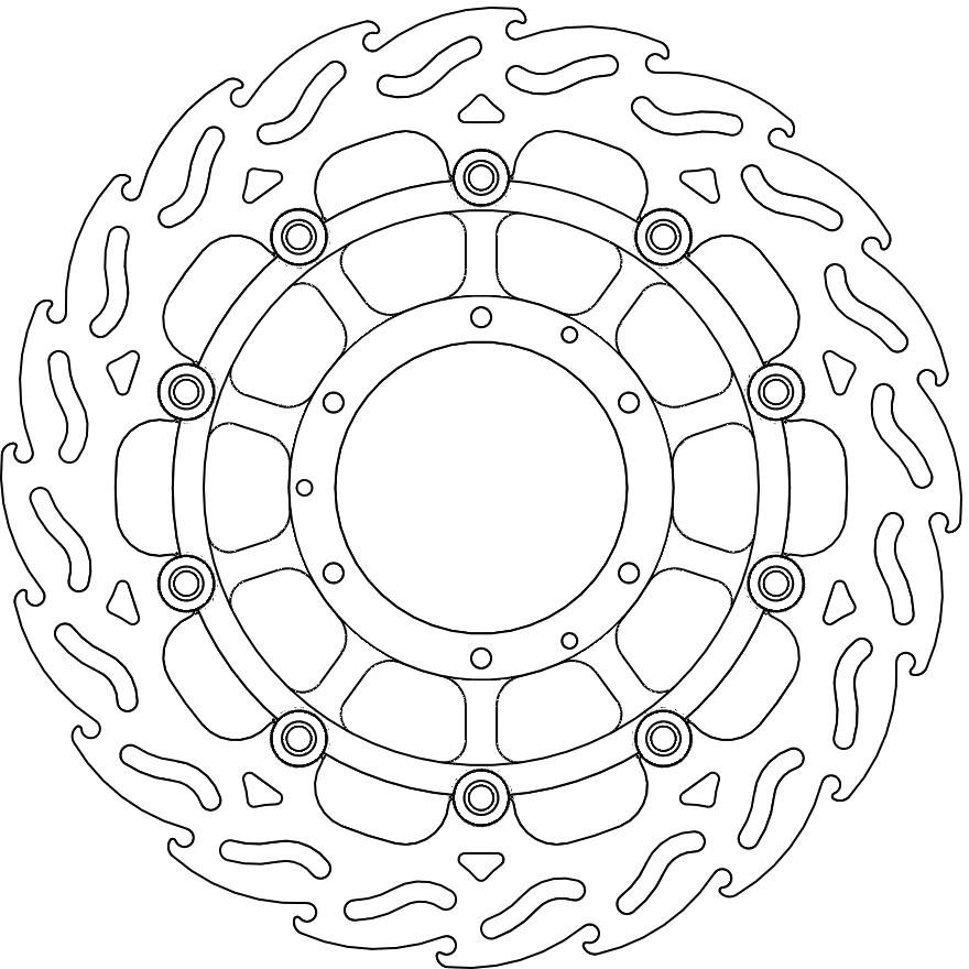 113017, FLAME FLOAT ALU DISC 310
