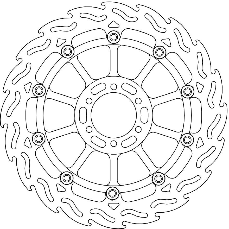 113021, FLAME FLOAT ALU DISC 320