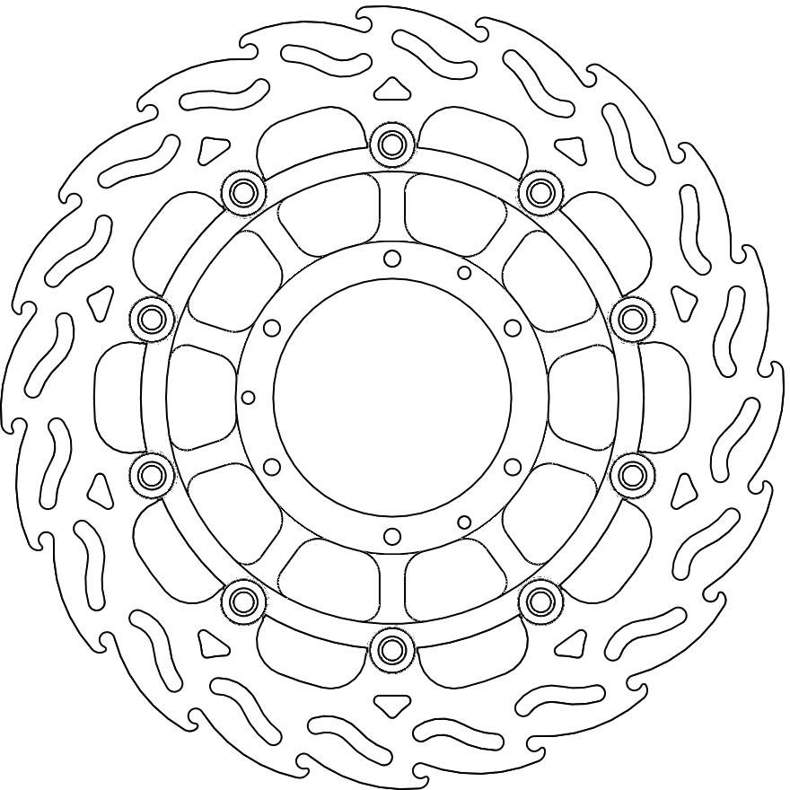 113036, FLAME FLOAT ALU DISC 310