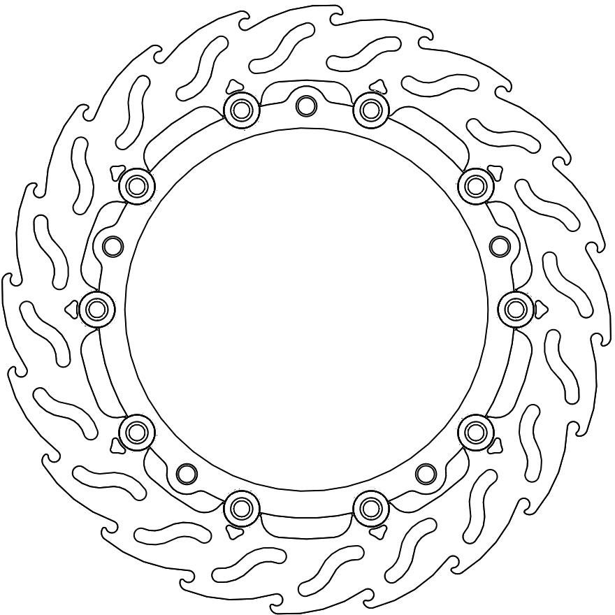 113099, FLAME FLOAT ALU DISC 305