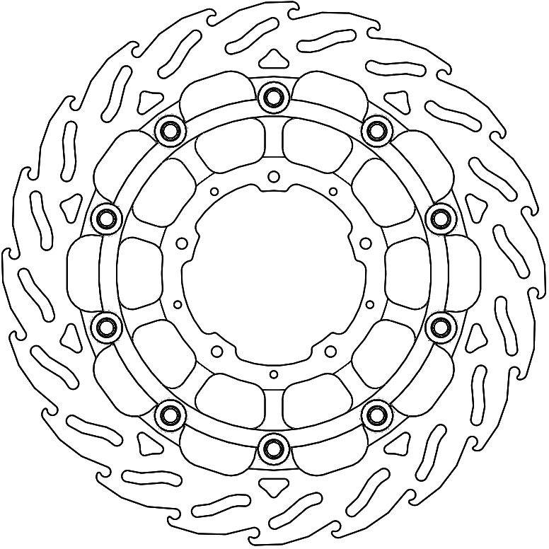 113224, FLAME RACING SERIES DISC 5.5MM