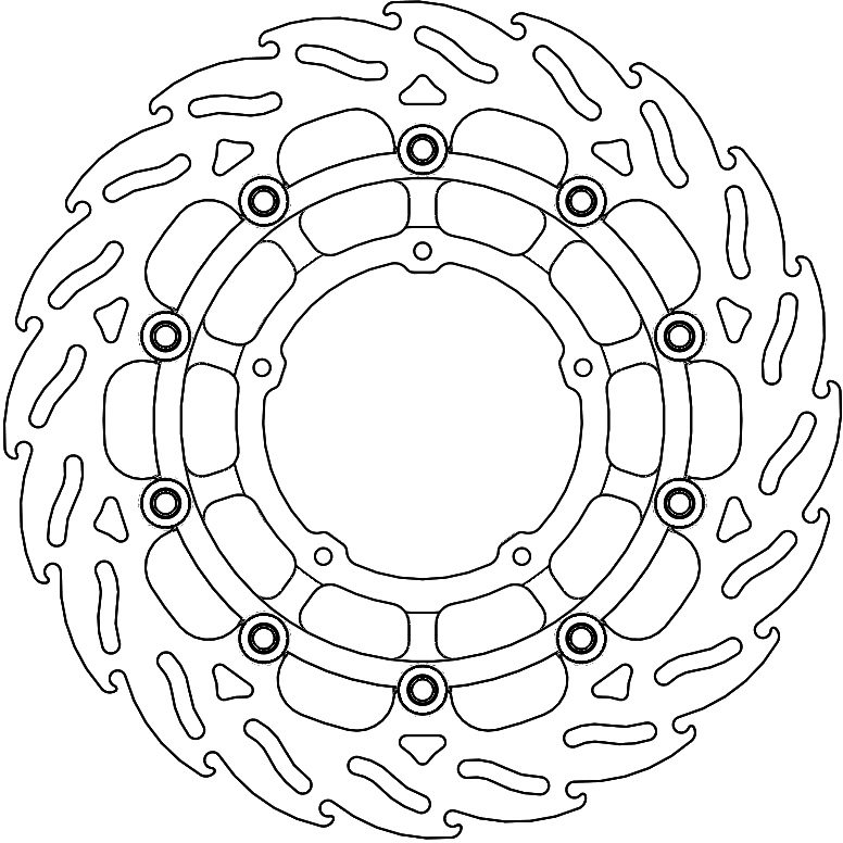 113234, FLAME FLOATING DISC