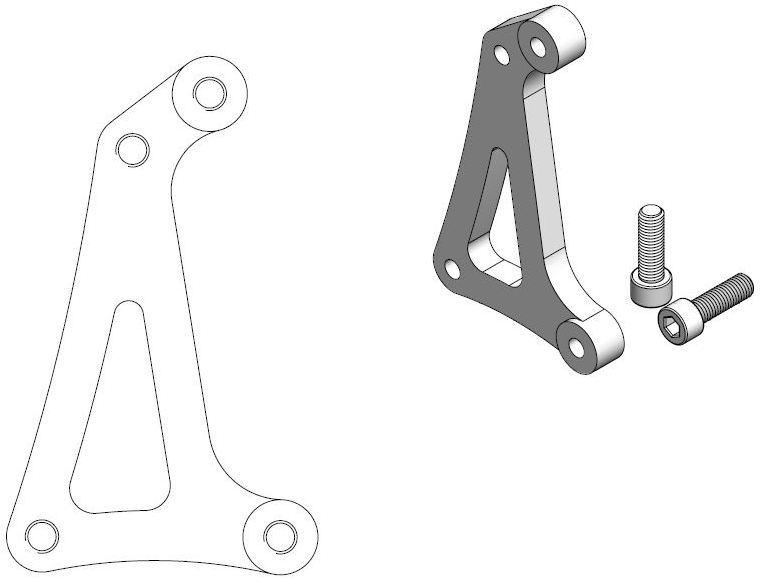 211123, CALIPER ADAPTER BRACKET