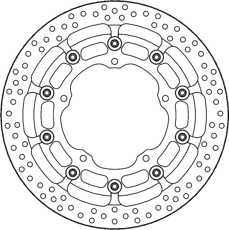 116080, HALO T-FLOATER ALU DISC 320