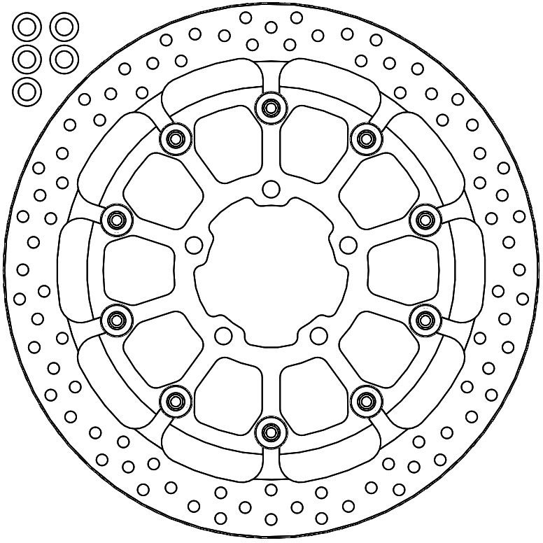 116097, HALO T-FLOATER ALU DISC 330