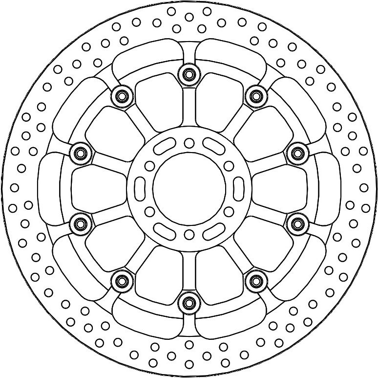 117048, HALO T-FLOATER ALU DISC 330