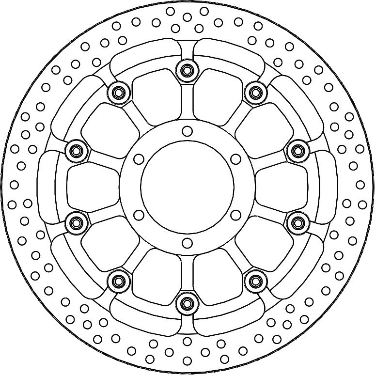 117054, HALO T-FLOATER ALU DISC 320