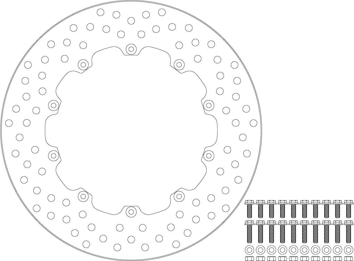 111076, HALO FLOATING STEEL DISC 285