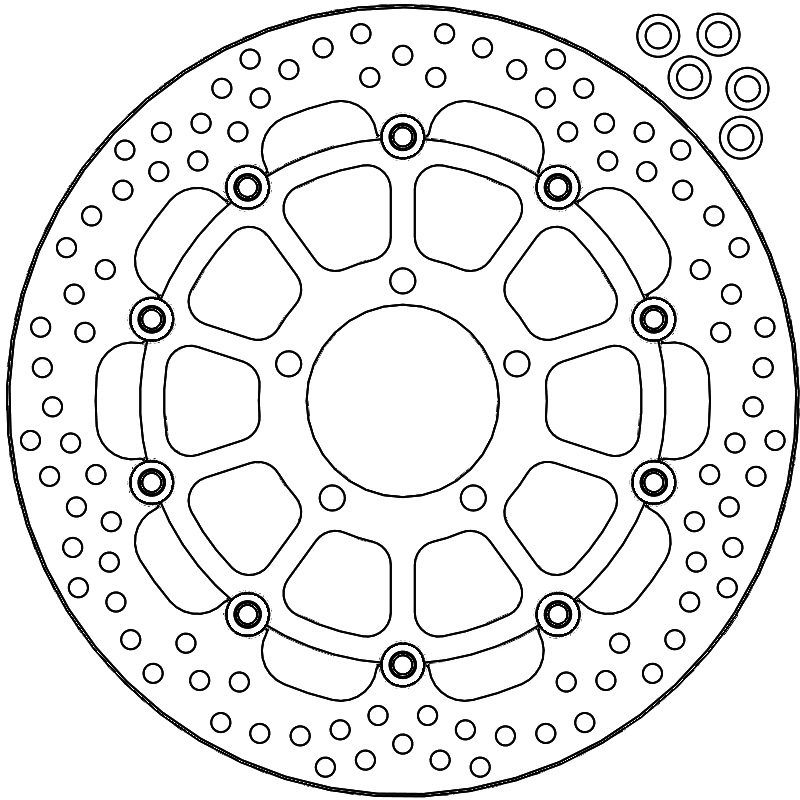 112260, HALO FLOATING ALU DISC 330