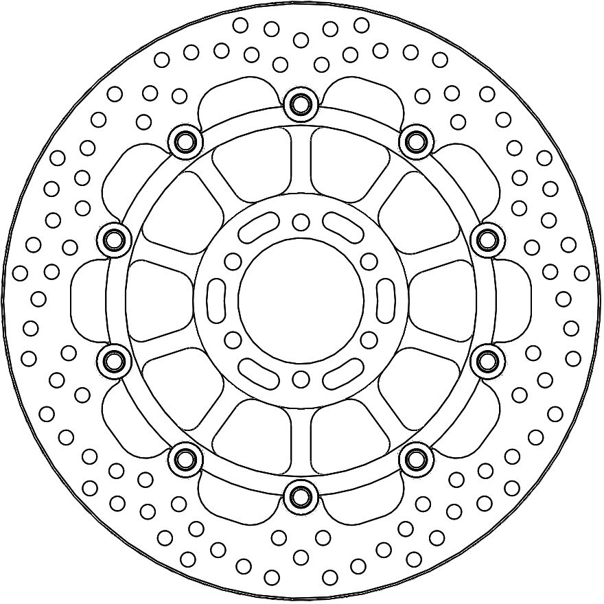 113177, HALO FLOATING ALU DISC 305