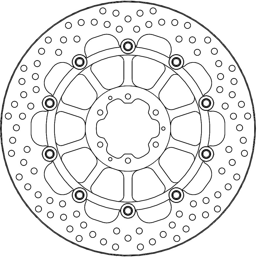 113184, HALO FLOATING ALU DISC 310