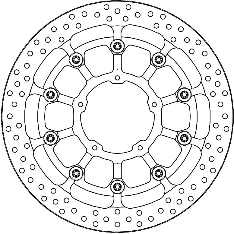 117059, HALO T-FLOATER ALU DISC 330