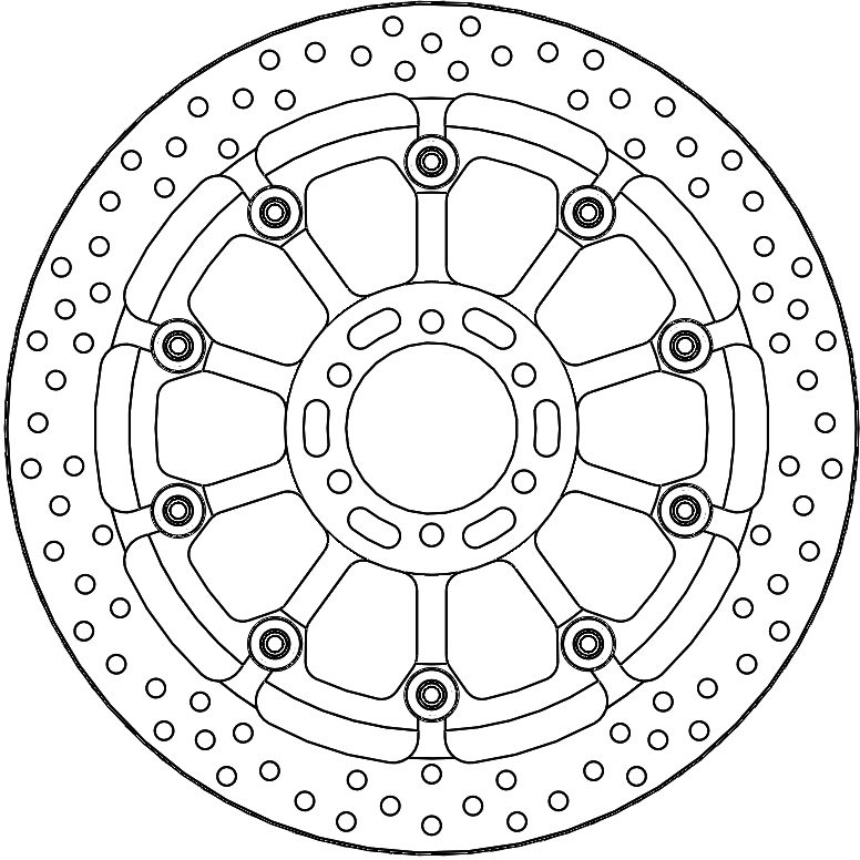 117071, HALO T-FLOATER ALU DISC 320