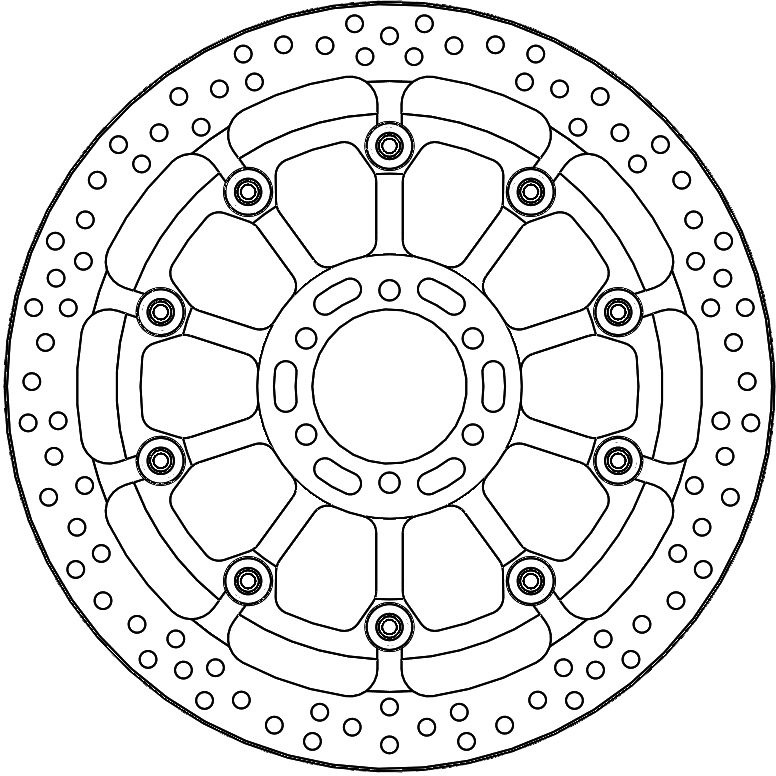 117076, HALO T-FLOATER ALU DISC 320