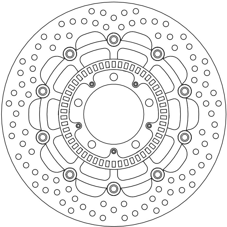 112124, HALO FLOATING ALU DISC 300