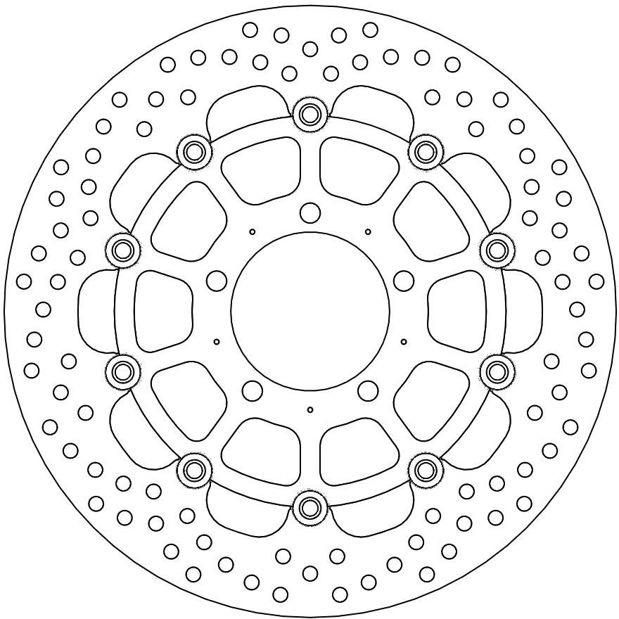 112125, HALO FLOATING ALU DISC 310
