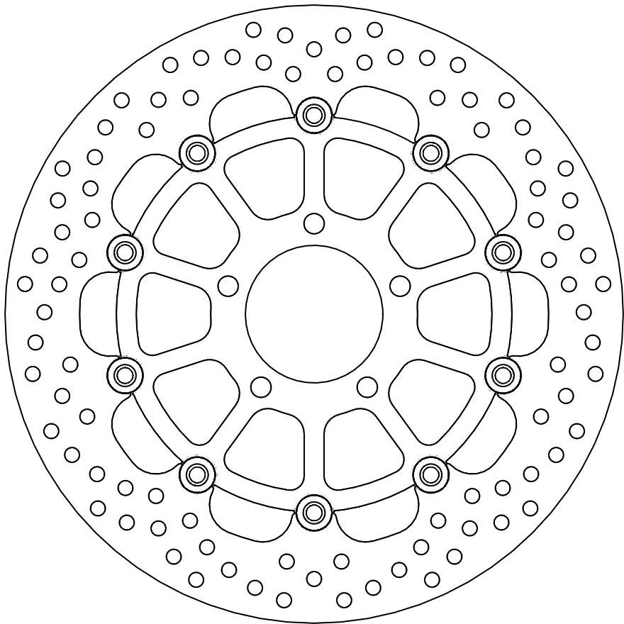 112126, HALO FLOATING ALU DISC 310