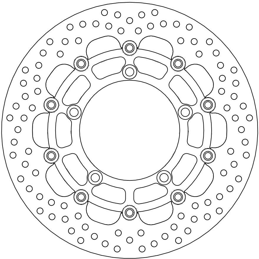 112128, HALO FLOATING ALU DISC 310