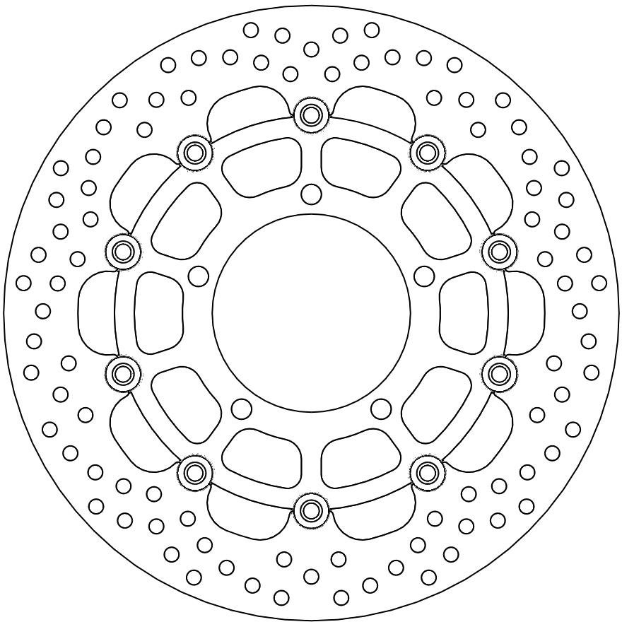 112131, HALO FLOATING ALU DISC 310