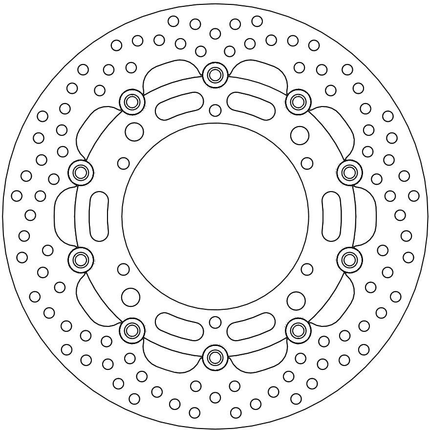 112136, HALO FLOATING ALU DISC 300