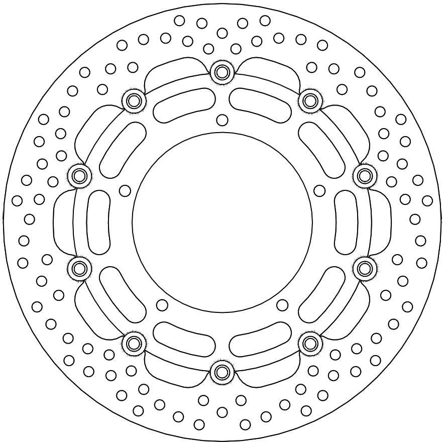 112140, HALO FLOATING ALU DISC 320