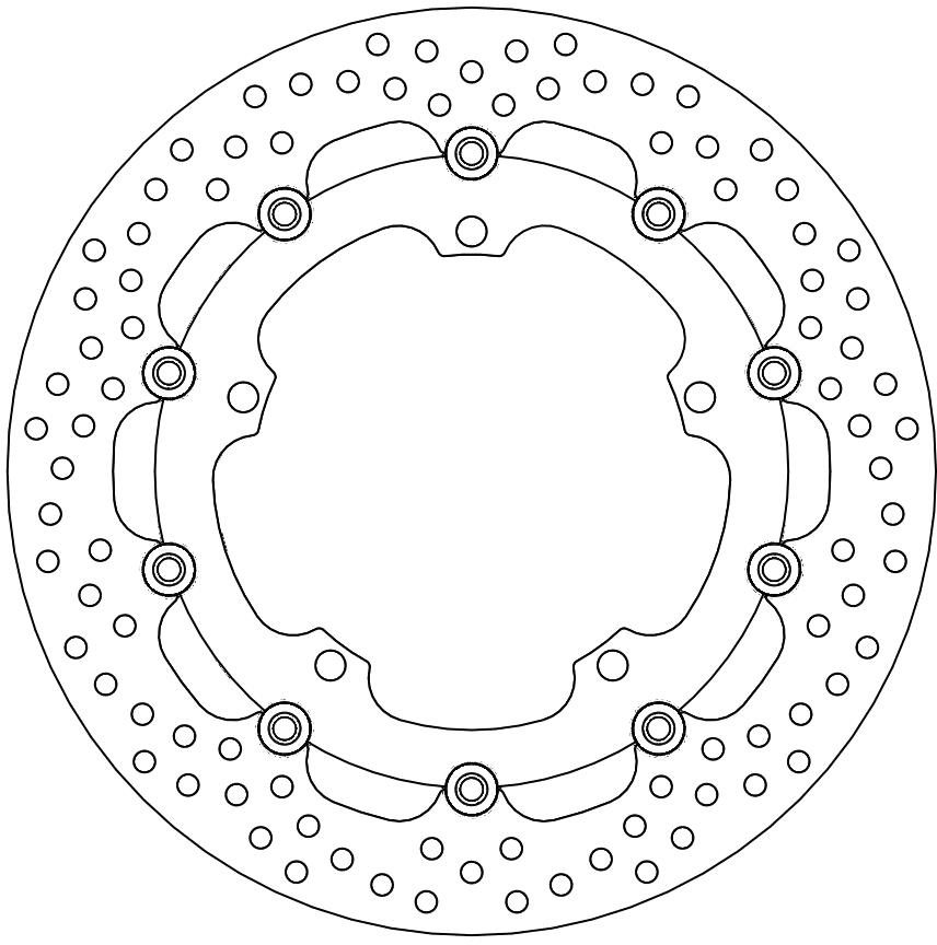 112154, HALO FLOATING ALU DISC 320