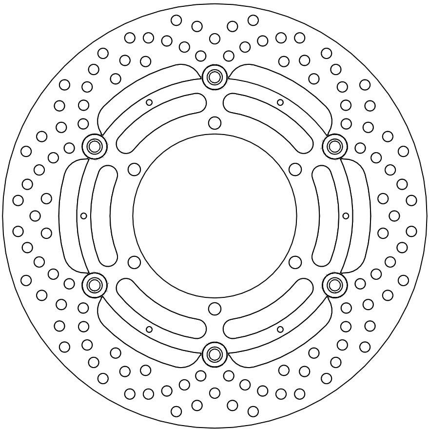 112158, HALO FLOATING ALU DISC 305