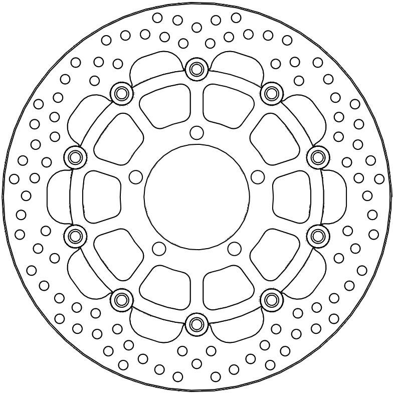 112166, HALO FLOATING ALU DISC 305