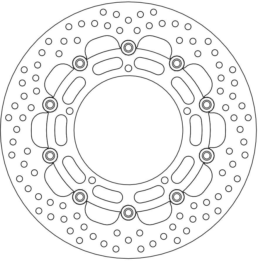 112167, HALO FLOATING ALU DISC 310