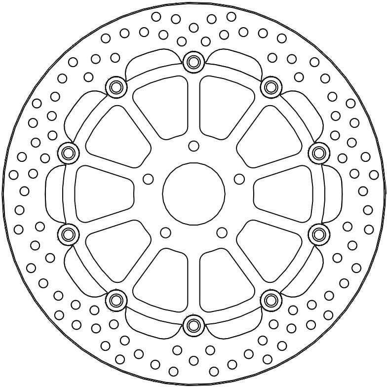 112178, HALO FLOATING ALU DISC 320
