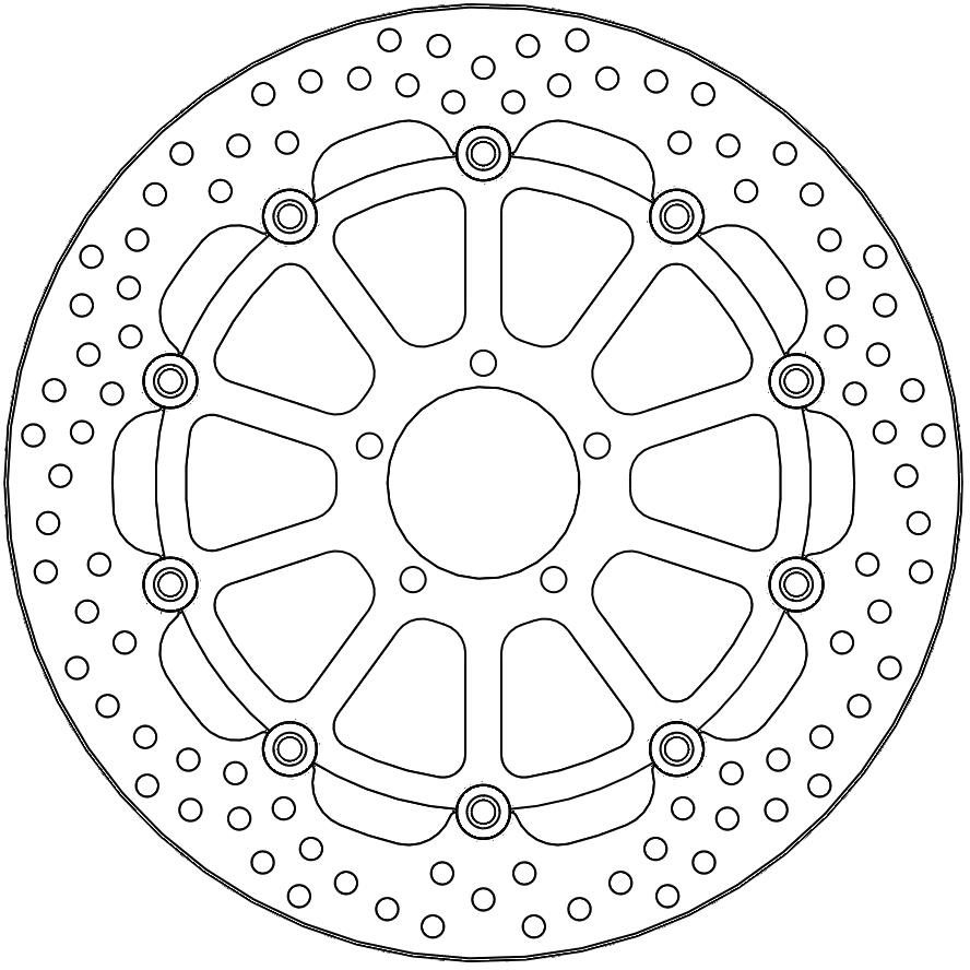 112224, HALO FLOATING ALU DISC 320