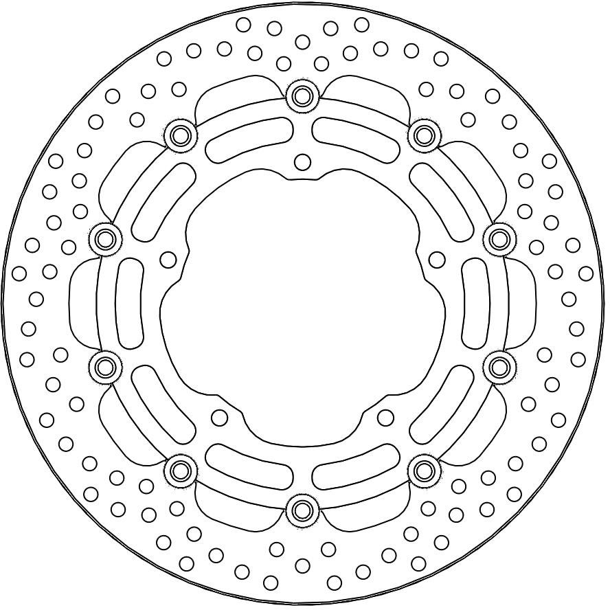 112246, HALO FLOATING ALU DISC 320