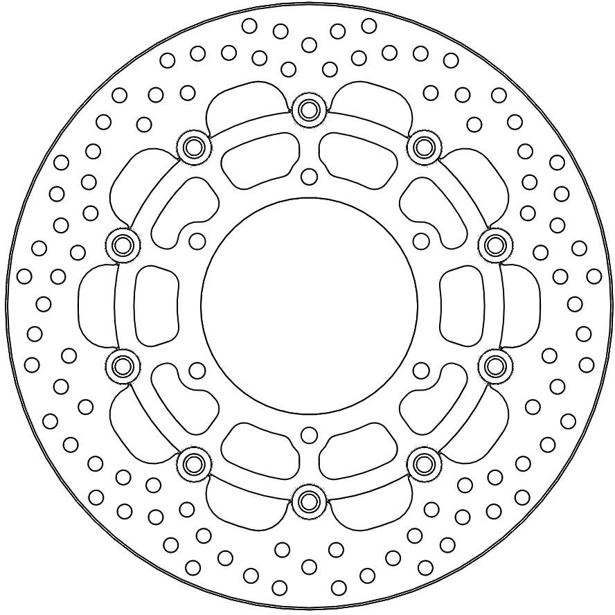 112250, HALO FLOATING ALU DISC 310