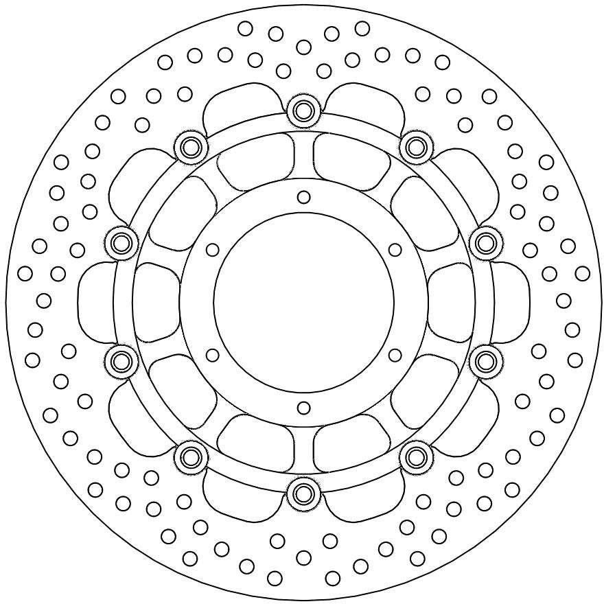 113116, HALO FLOAT ALU OFFS. DISC 310