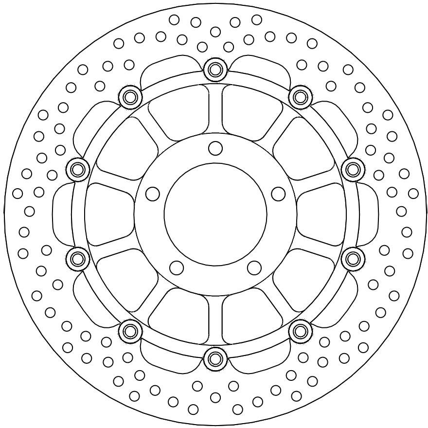 113133, HALO FLOAT ALU OFFS. DISC 320