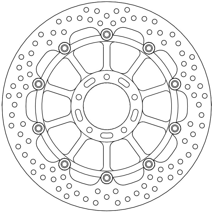 113138, HALO FLOAT ALU OFFS. DISC 320